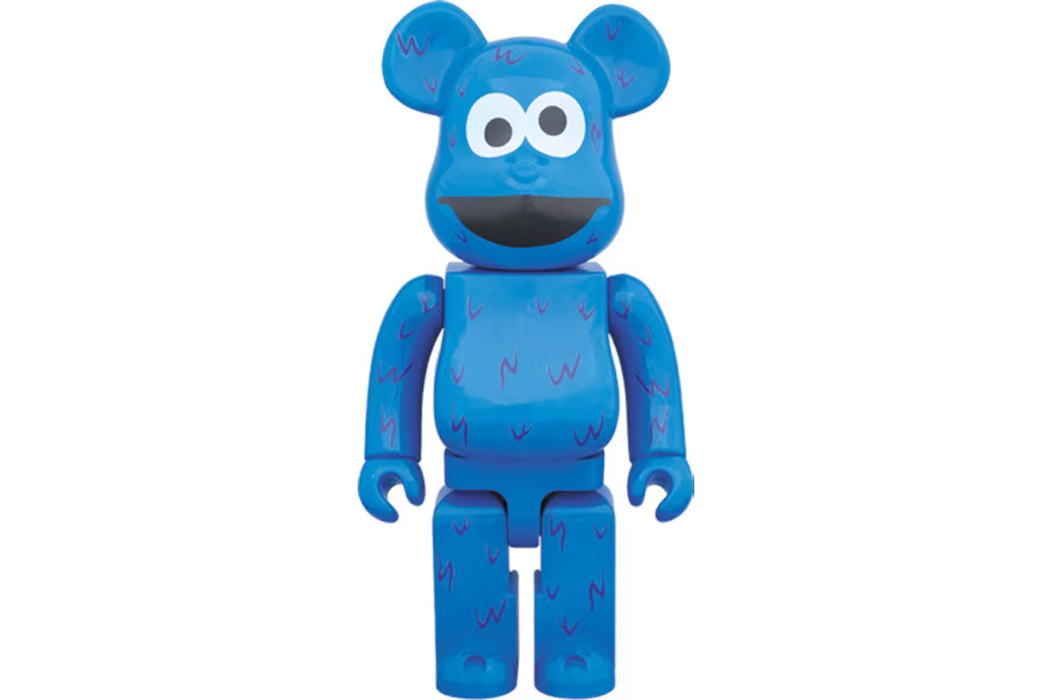 Bearbrick 400% Cookie Monster Blue