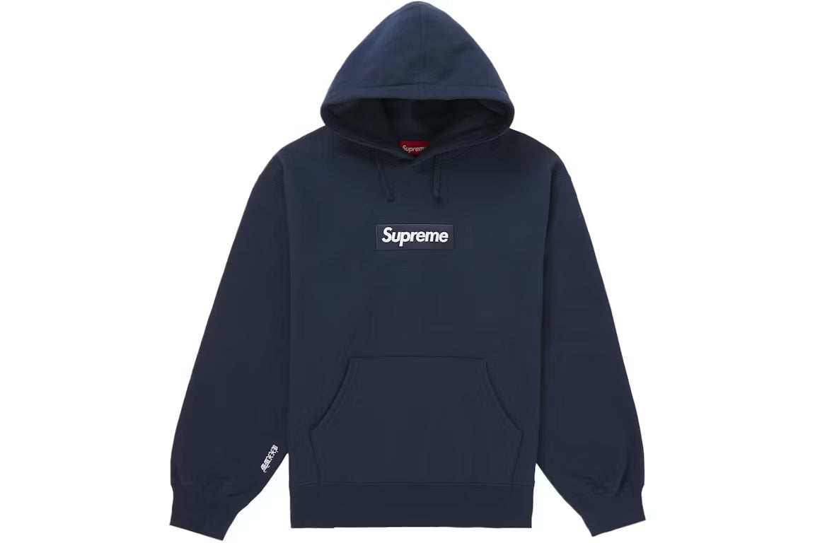 Supreme Box Logo Hoodie Navy
