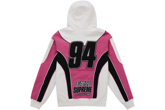 Supreme Hoodie Fox Racing Pink