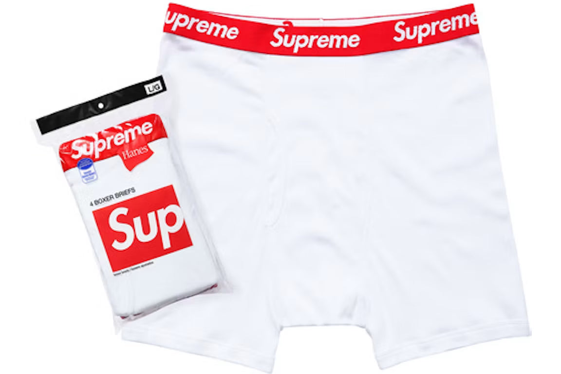 Supreme Boxer White (Confezione da 4)