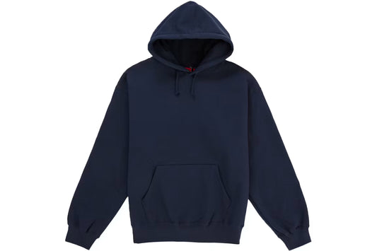 Supreme Satin Applique Hoodie (2026) Navy