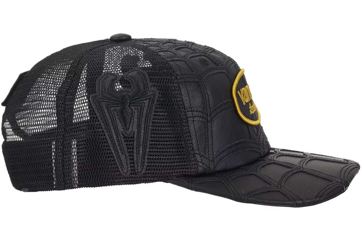Supreme Vanson Leathers Spider-Man Cap Black