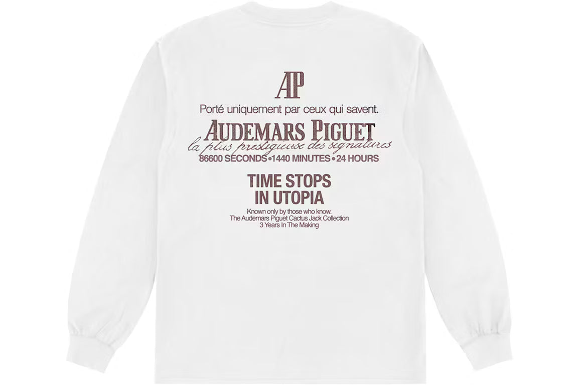 Longsleeve Travis Scott CJ x Audemars Piguet Utopia White