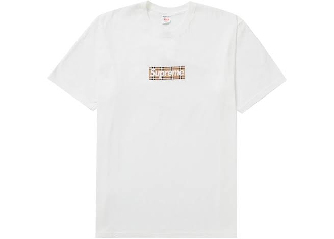 T-shirt Supreme x Burberry Box Logo White