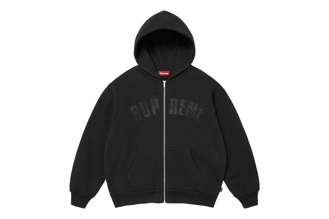Supreme Arc Thermal Lined Zip Up Hooded Sweatshirt Black
