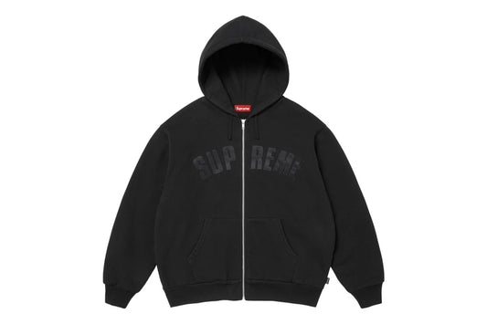 Supreme Arc Thermal Lined Zip Up Hooded Sweatshirt Black