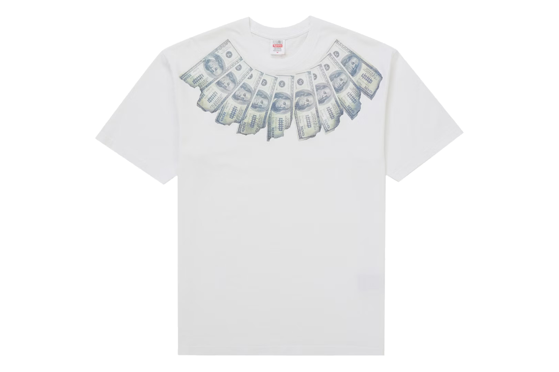 T-shirt Top Supreme MM6 Maison Margiela Money S/S White