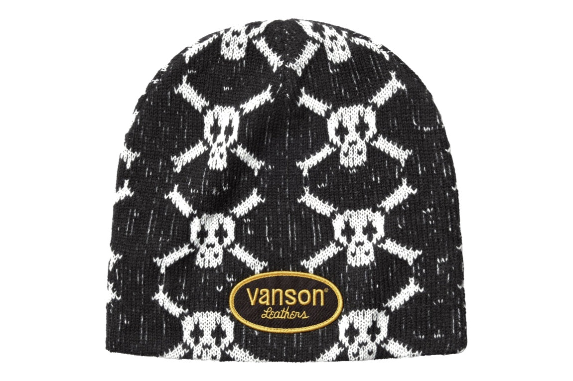 Supreme Vanson Leathers Skull Benie Black