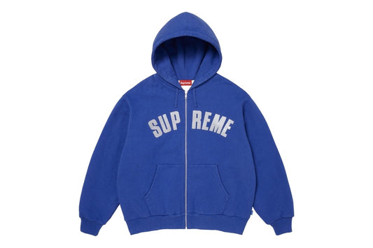 Supreme Arc Thermal Lined Zip Up Hooded Sweatshirt Blue