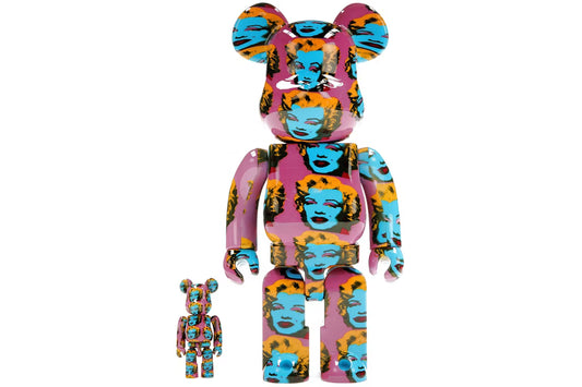 Bearbrick Andy Warhol Marilyn 400% and 100% set