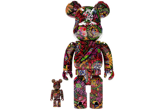 Bearbrick Paisley 400% and 100% set