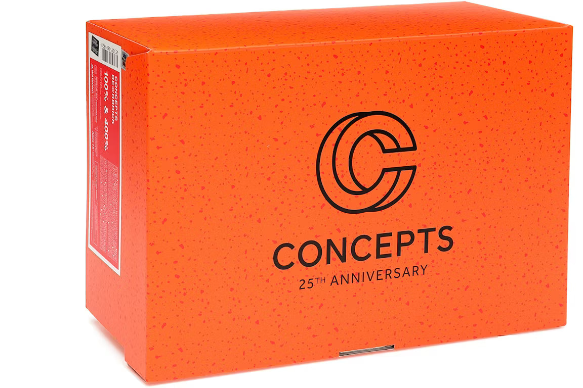 Bearbrick x Concepts Orange Lobster 400% and 100% set
