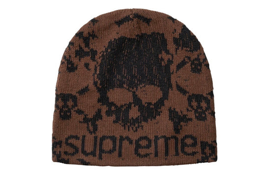 Supreme Vanson Leathers Skull Benie Brown