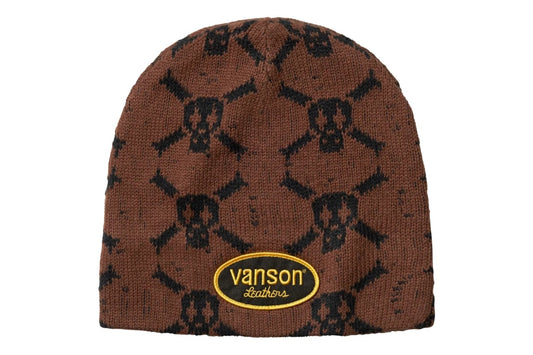Supreme Vanson Leathers Skull Benie Brown