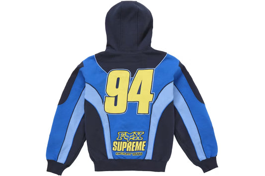 Supreme Hoodie Fox Racing Blue