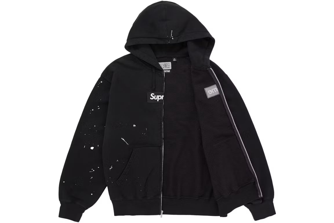 Supreme Box Logo Hoodie MM6 Maison Margiela Black