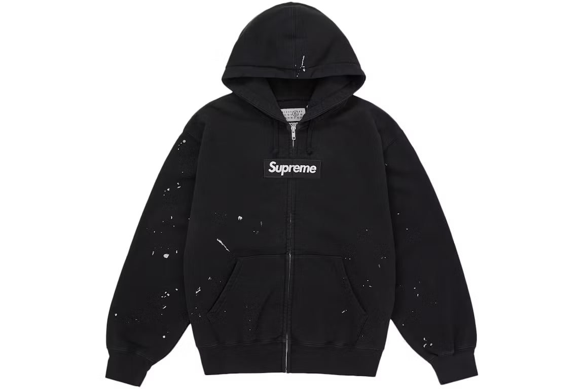 Supreme Box Logo Hoodie MM6 Maison Margiela Black