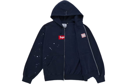 Supreme Box Logo Hoodie MM6 Maison Margiela Navy