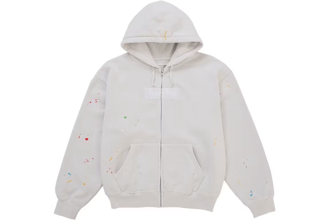 Supreme Box Logo Hoodie MM6 Maison Margiela White