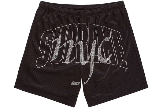 Supreme Mesh Rhinestone Black