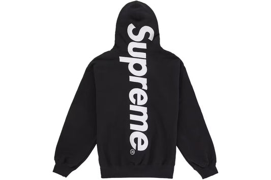 Supreme Satin Applique Hoodie (2026) Black