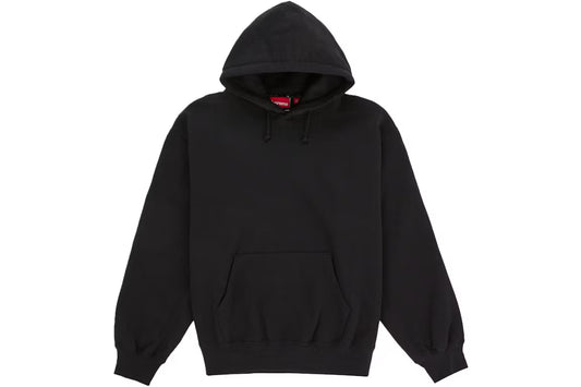 Supreme Satin Applique Hoodie (2026) Black
