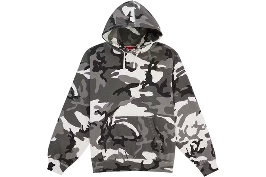 Supreme Satin Applique Hoodie (2026) Snow Camo