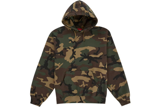 Supreme Satin Applique Hoodie (2026) Woodland Camo