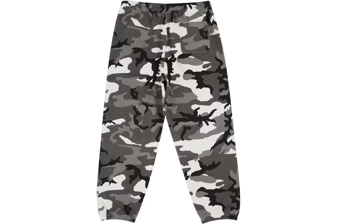 Supreme Satin Applique Sweatpants (2026) Snow Camo