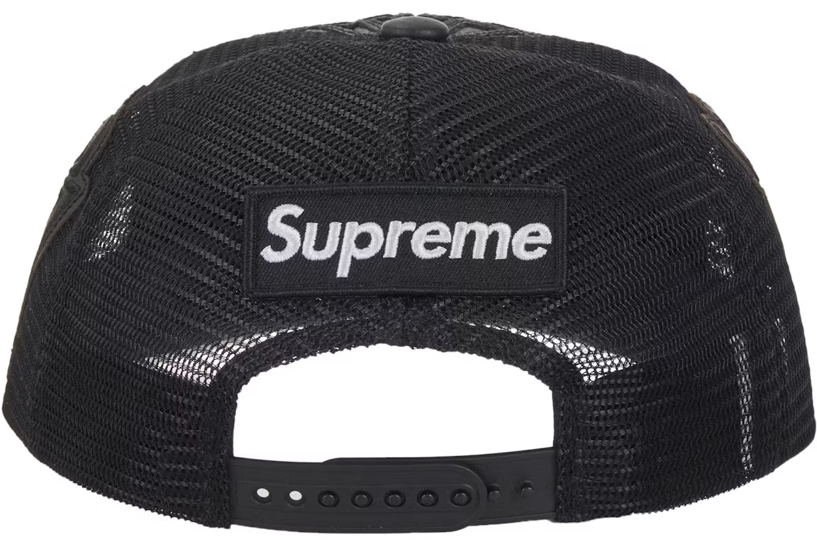Supreme Vanson Leathers Spider-Man Cap Black