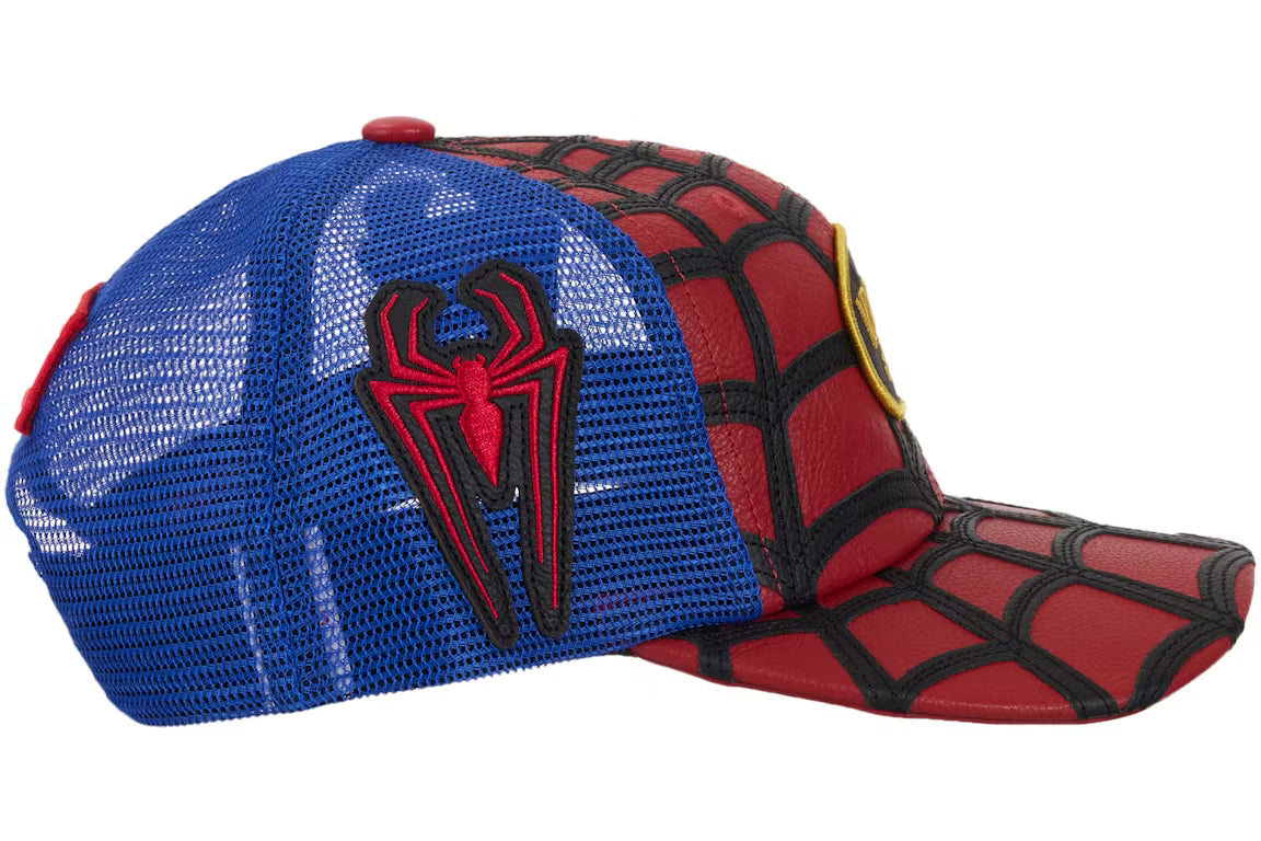 Supreme Vanson Leathers Spider-Man Cap Red