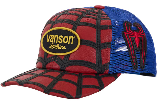 Supreme Vanson Leathers Spider-Man Cap Red