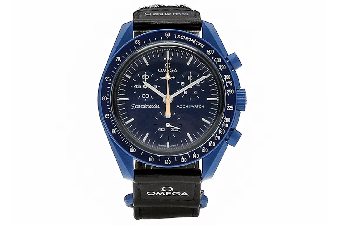 Swatch x Omega Bioceramic Moonswatch Mission to Neptune Moonshine Gold