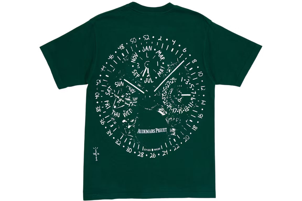 T-shirt Travis Scott CJ x Audemars Piguet Watch Face Green