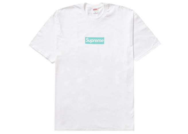 T-shirt Supreme x Tiffany Box Logo