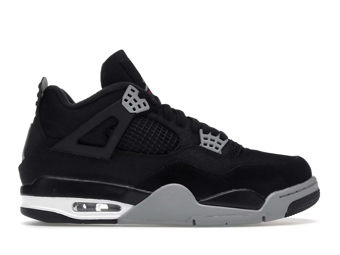 Nike Air Jordan 4 Retro Black Canvas