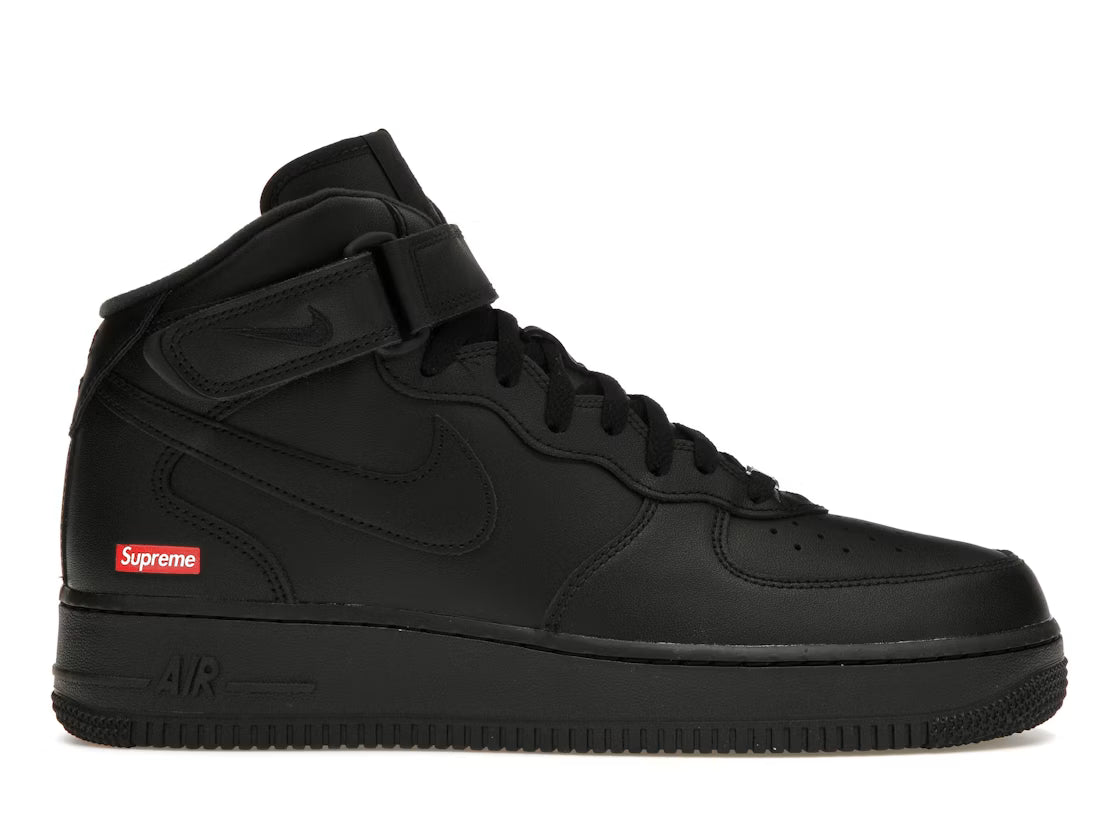 Nike Air Force 1 Mid Black Supreme