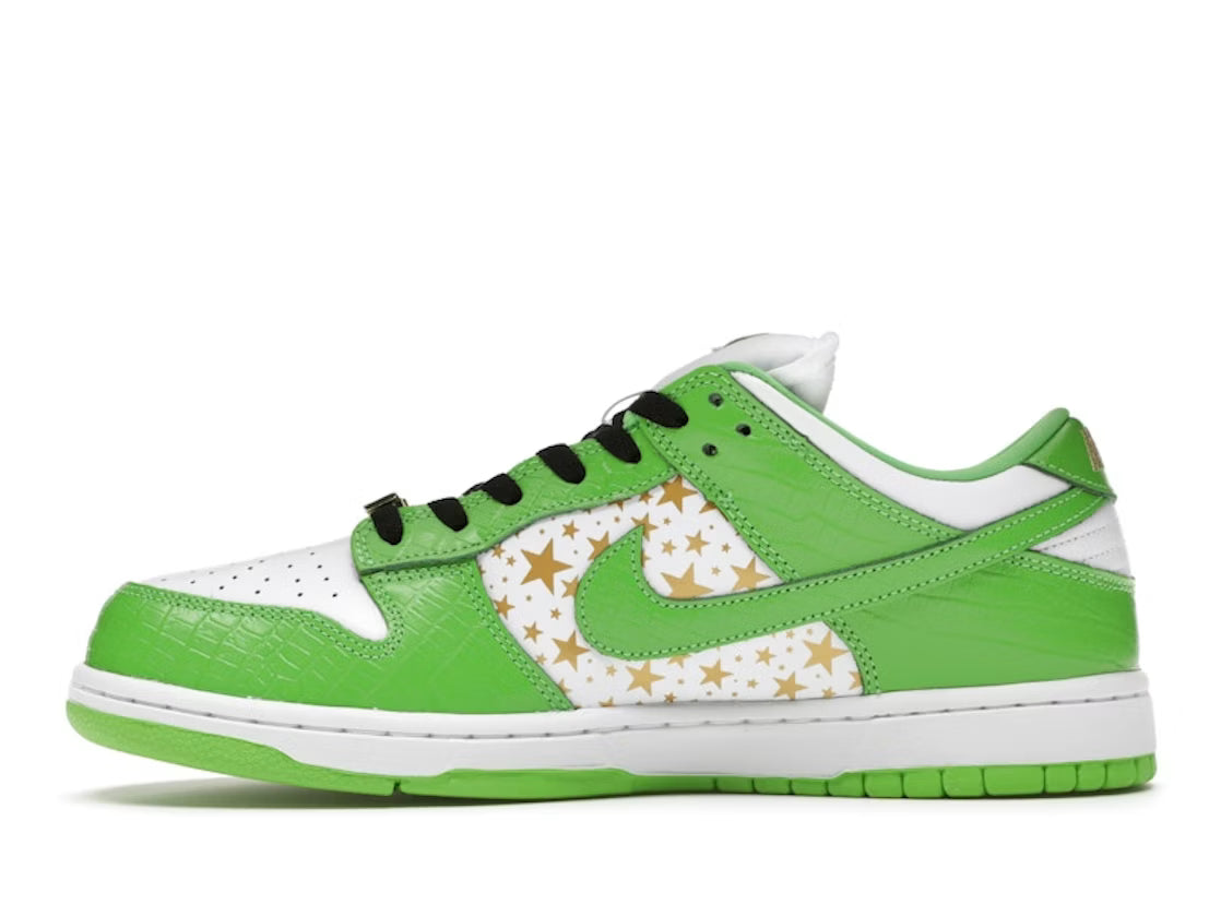 Nike Dunk Low SB Supreme Stars Green