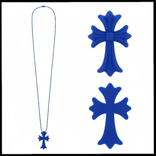 Chrome Hearts Necklace Silicone Blue